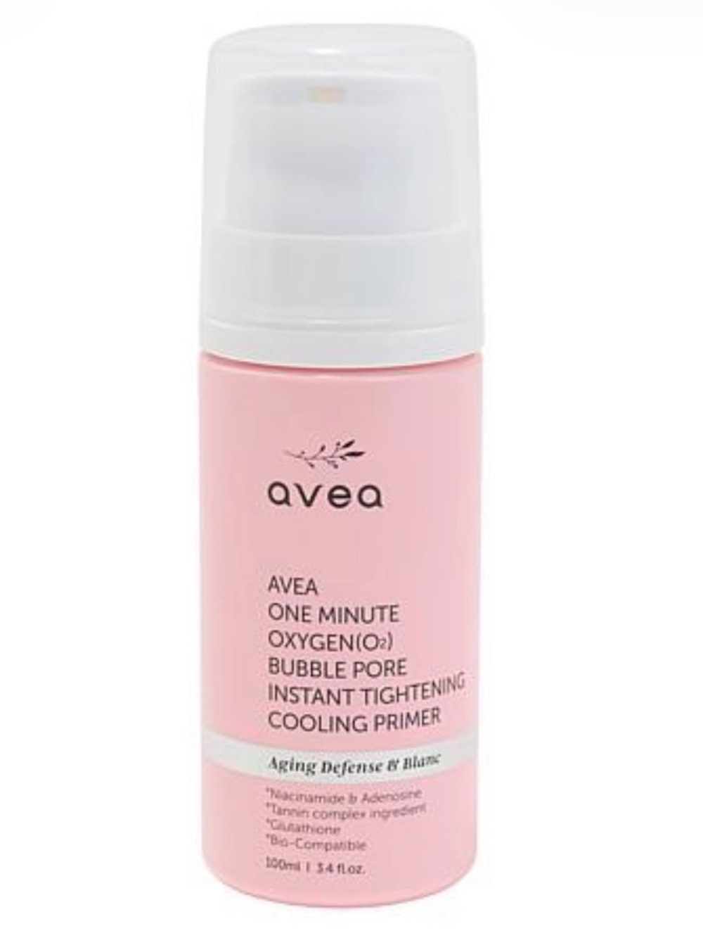 Avea One Minute Oxygen (O2) Bubble Pore Instant Tightening Cooling Primer - NWT
